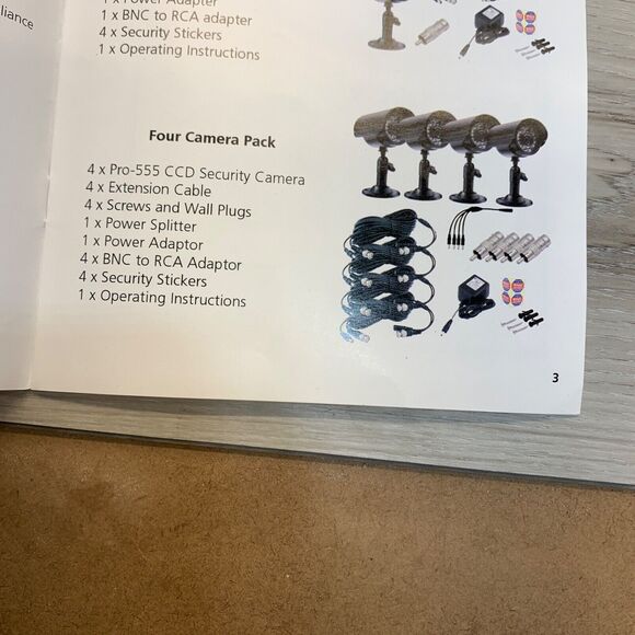 Swann PRO-555 Compact Day/Night Security Camera SW331-PR5 4 Pack Kit - Picture 4 of 9